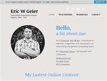 Tablet Screenshot of egeier.com
